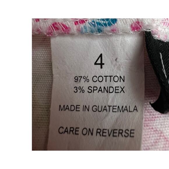 Skirtology Skirt Women's Size 4 Multicolor Paisley Cotton Stretch A-Line Preppy - Picture 5 of 6